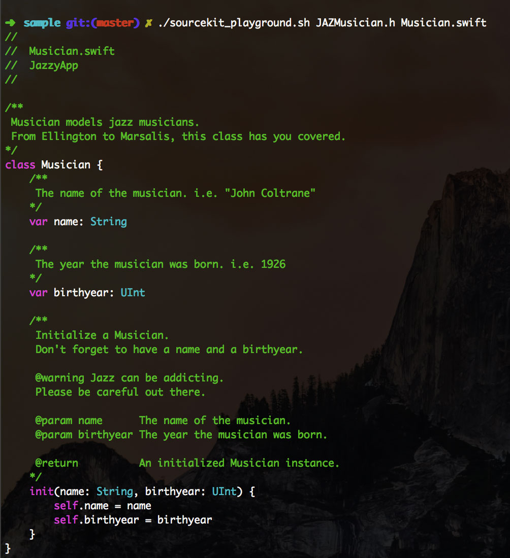 SourceKit Playground